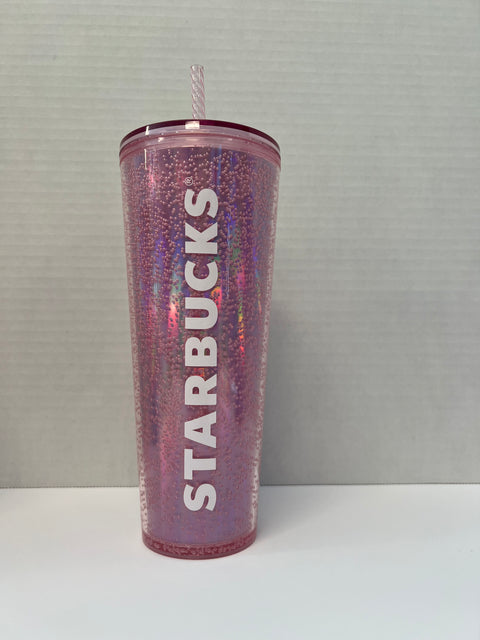 Starbucks "Pink Champagne" Bubbles Tumbler 24oz.
