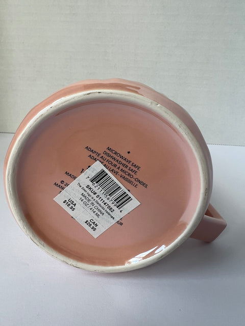 Starbucks "Peppermint Pink" Prism Ceramic Mug 14oz.