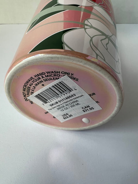 Starbucks "Alison Bremner" Ceramic Tumbler 12oz.