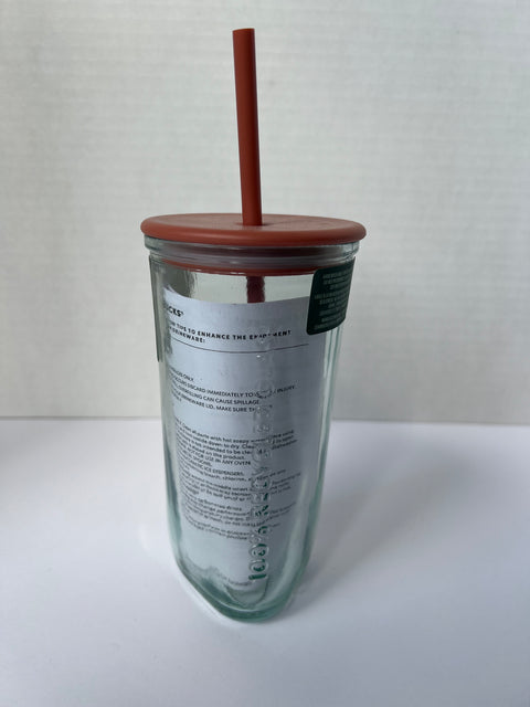 Starbucks "Terracotta" Recycled Glass Triangle Tumbler 16oz. (2024)