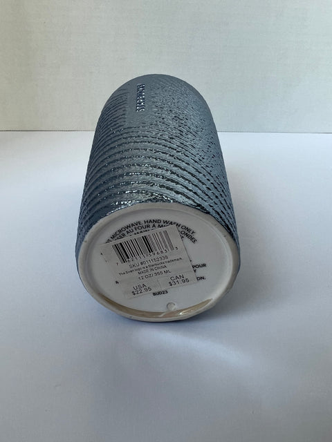 Starbucks Blue "Wavy Rib" Ceramic Tumbler 24oz.