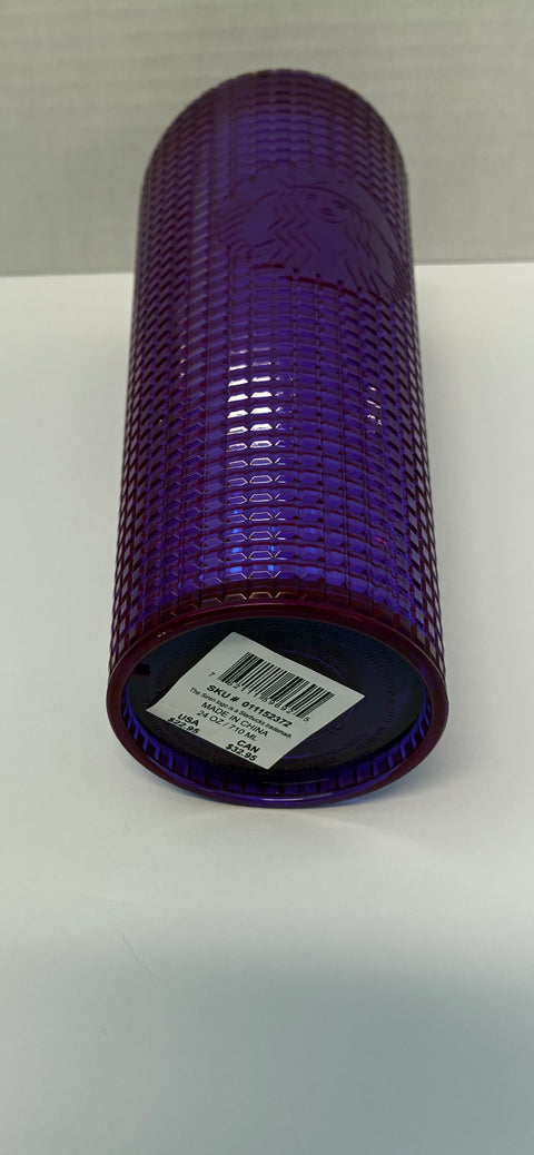 Starbucks "Iridescent Magenta Purple" Grid Tumbler 24oz. (2024)
