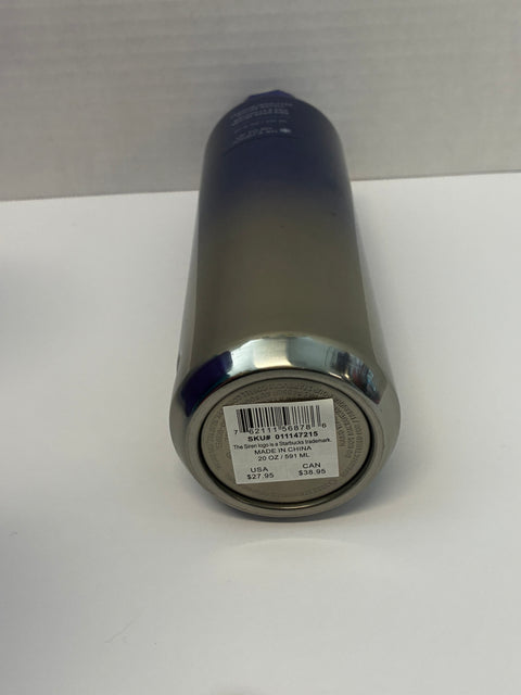 Starbucks Metallic Blue Gradient Stainless Steel Tumbler 20oz. (Diamond Lid)