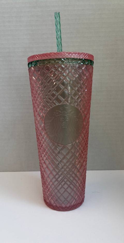 Starbucks "Pink Pearl" Jeweled Tumbler 24oz.