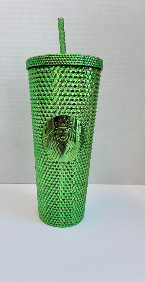 Starbucks Metallic Green Studded Tumbler (2023 Edition) 24oz.