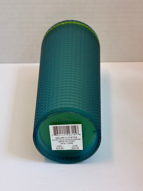 Starbucks "Mountain Dew" Green Grid Tumbler 24oz. (RARE 2022)