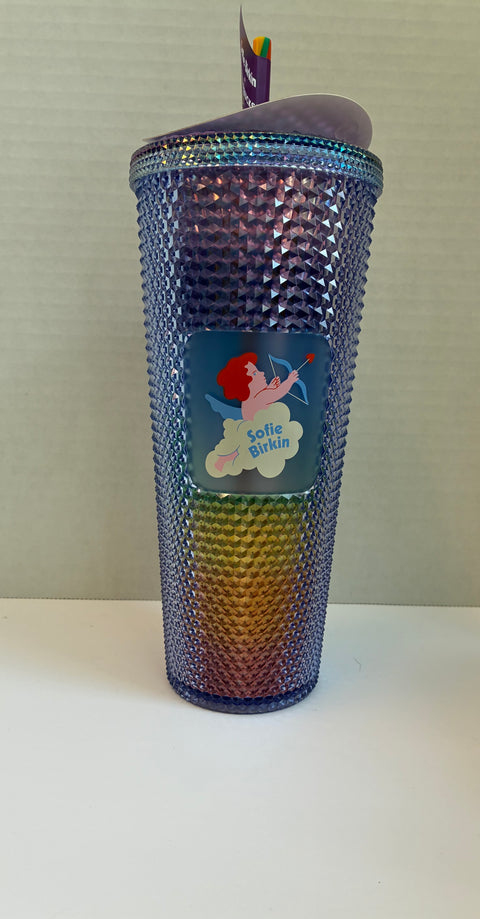 Starbucks "Sofie Birkin" Rainbow Studded Pride Tumbler 24oz. (Limited Edition 2024)