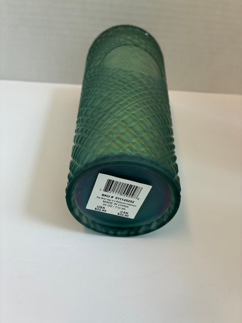 Starbucks "Peacock Jeweled" Matte Finish Soft-Touch Tumbler 24oz.